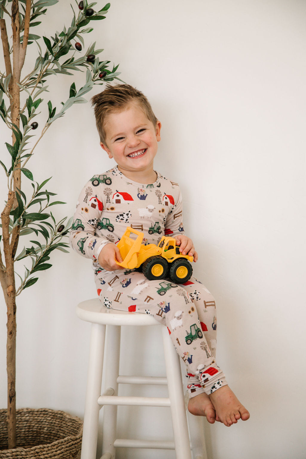 Bamboo Pasture Pajamas/ 2 way zipper & fold over hands