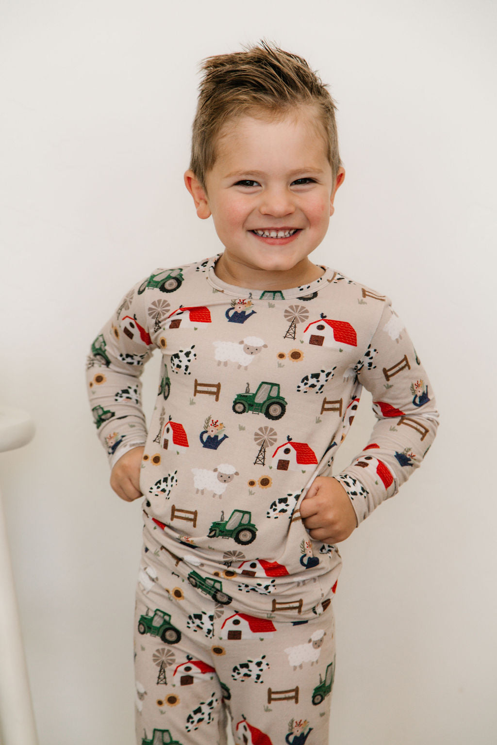 Bamboo Pasture Pajamas/ 2 way zipper & fold over hands