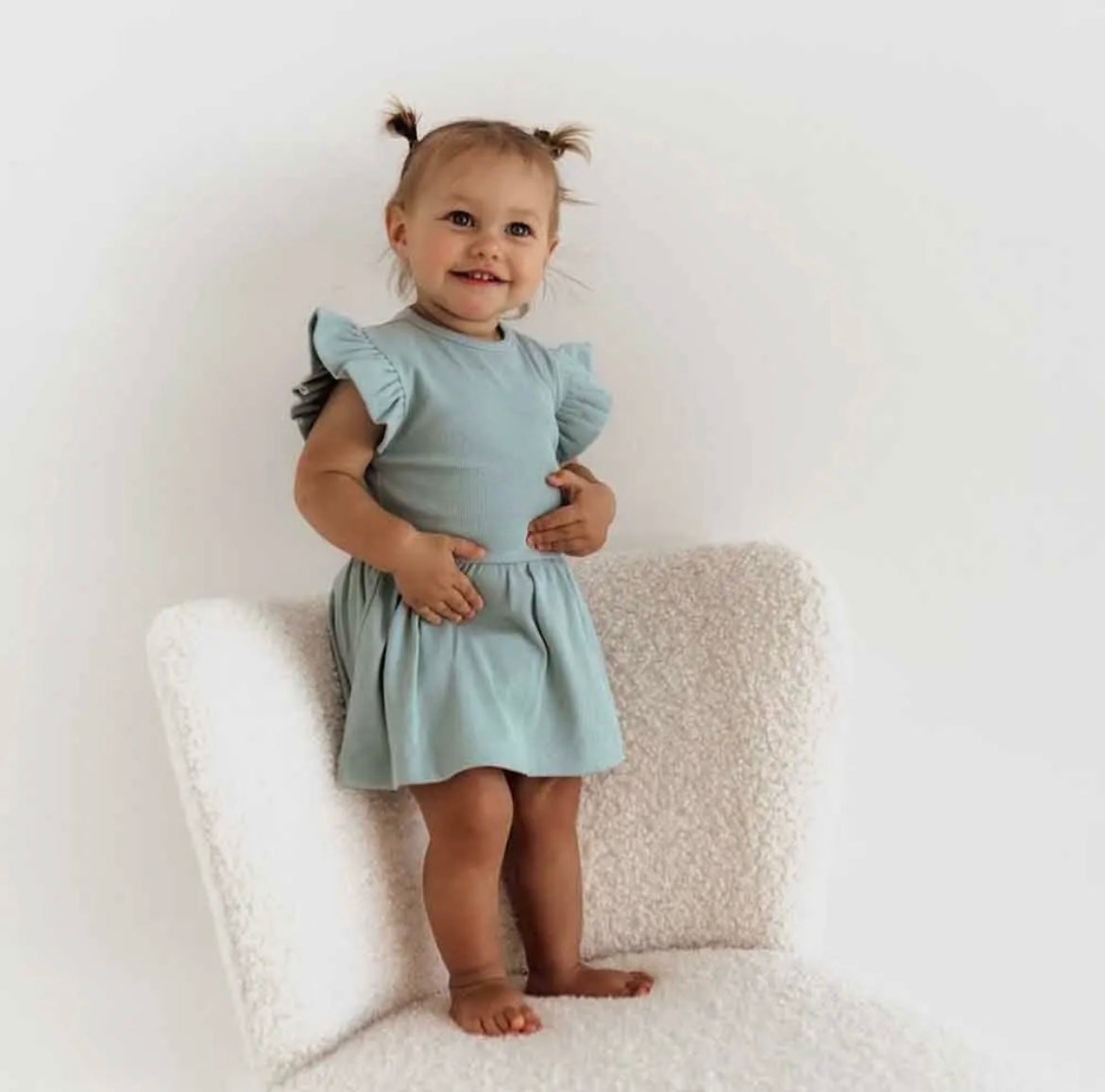 Sage Green Bodysuit Dress