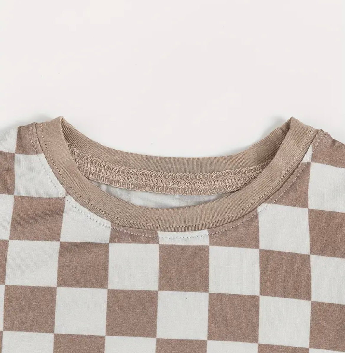 Bamboo 2 Piece Toddler Checkerboard Pajamas