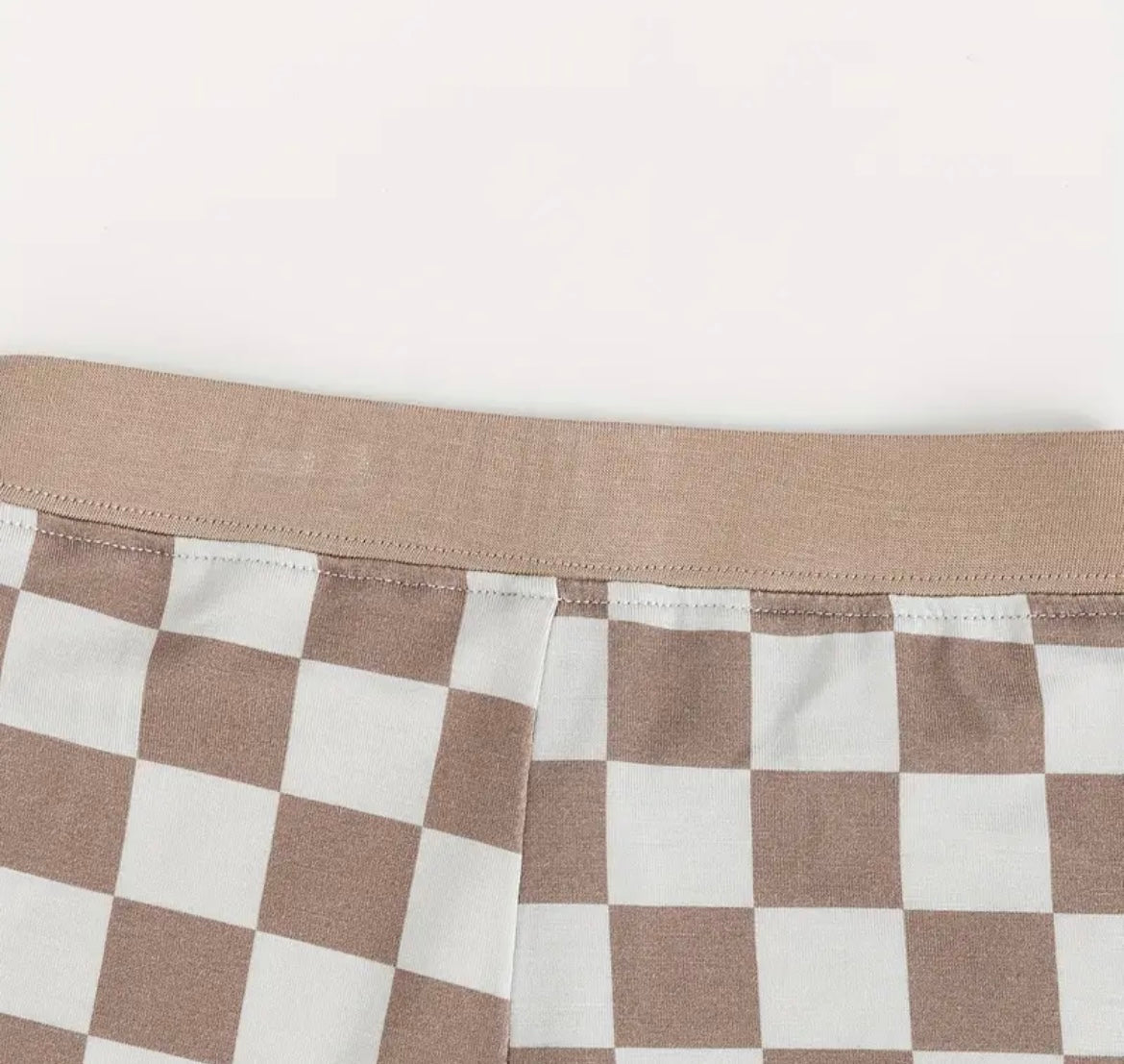 Bamboo 2 Piece Toddler Checkerboard Pajamas