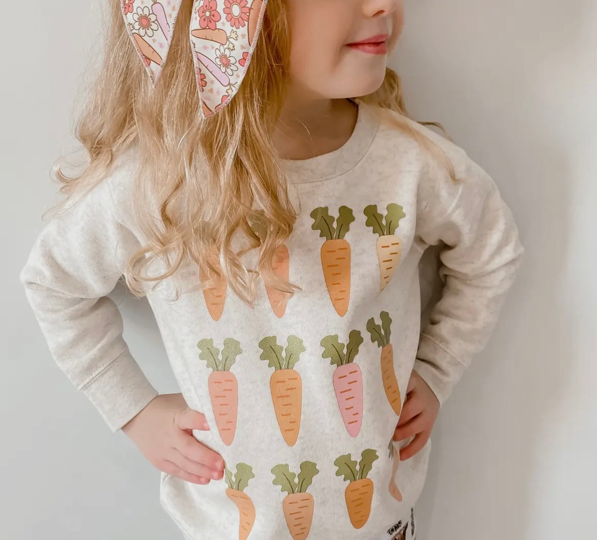 Kids Easter Carrots Sweatshirt