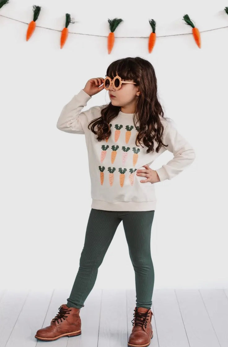 Kids Easter Carrots Sweatshirt