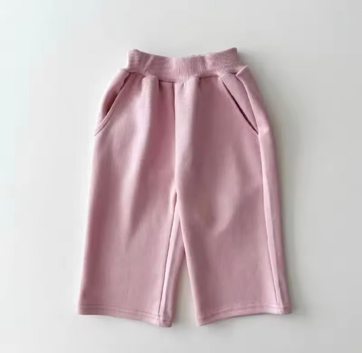 Girl Pink Bow Sweatshirt Set