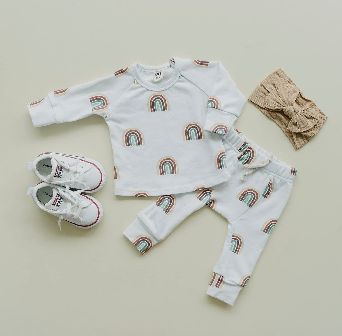 Girl Rainbow 2 Piece Cotton Lounge Set