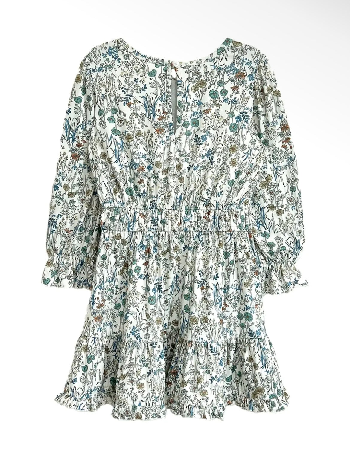 Girl Floral Blue Dress
