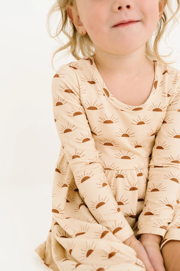 Sunset Bamboo Twirl Dress