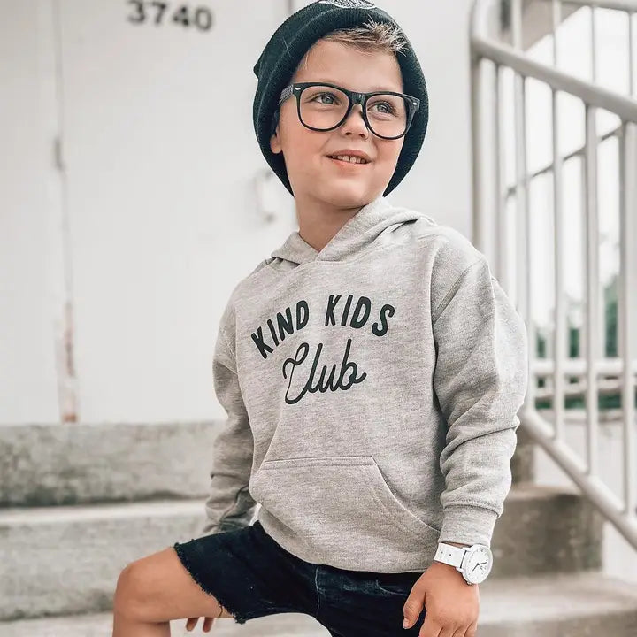 Kind Kids Club Grey Hooded Sweatshirt