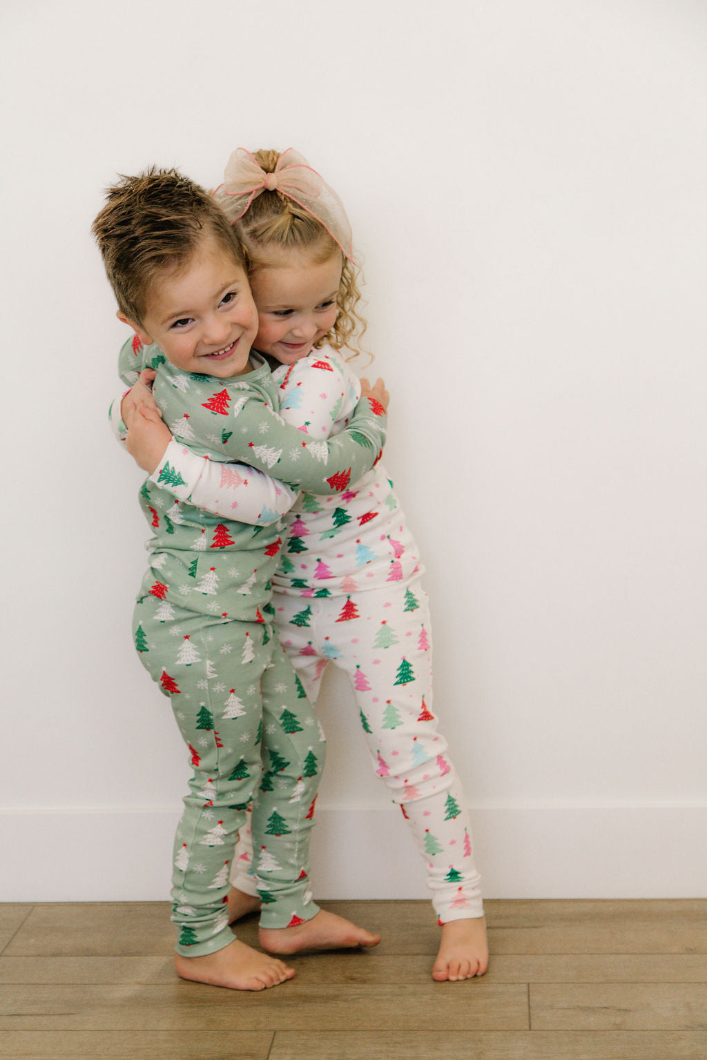 Girl Pink Christmas Tree 2 Piece Set