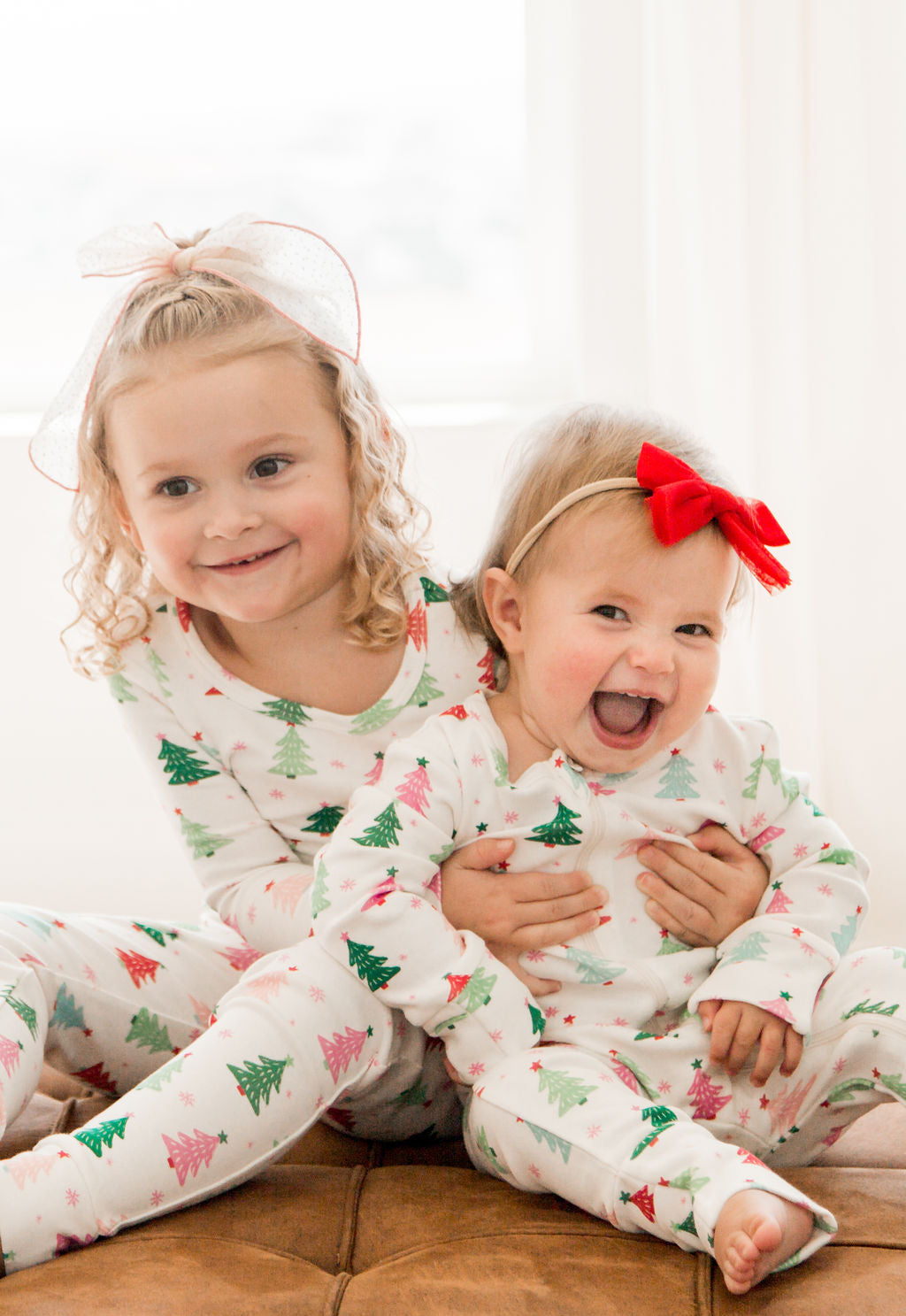 Girl Pink Christmas Tree 2 Piece Set