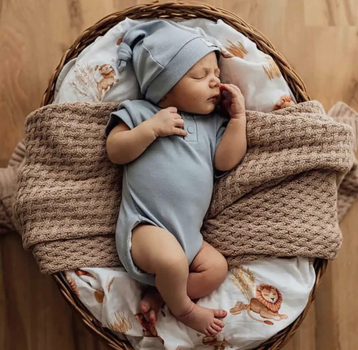 Baby Blue Ribbed Bodysuit