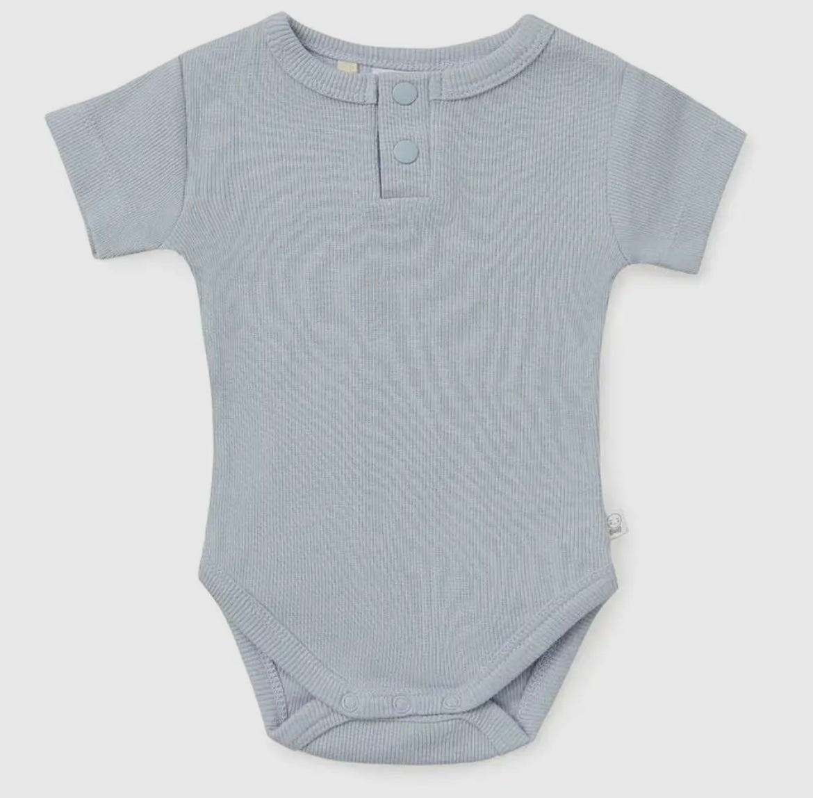 Baby Blue Ribbed Bodysuit