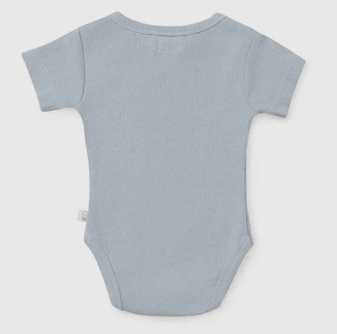 Baby Blue Ribbed Bodysuit