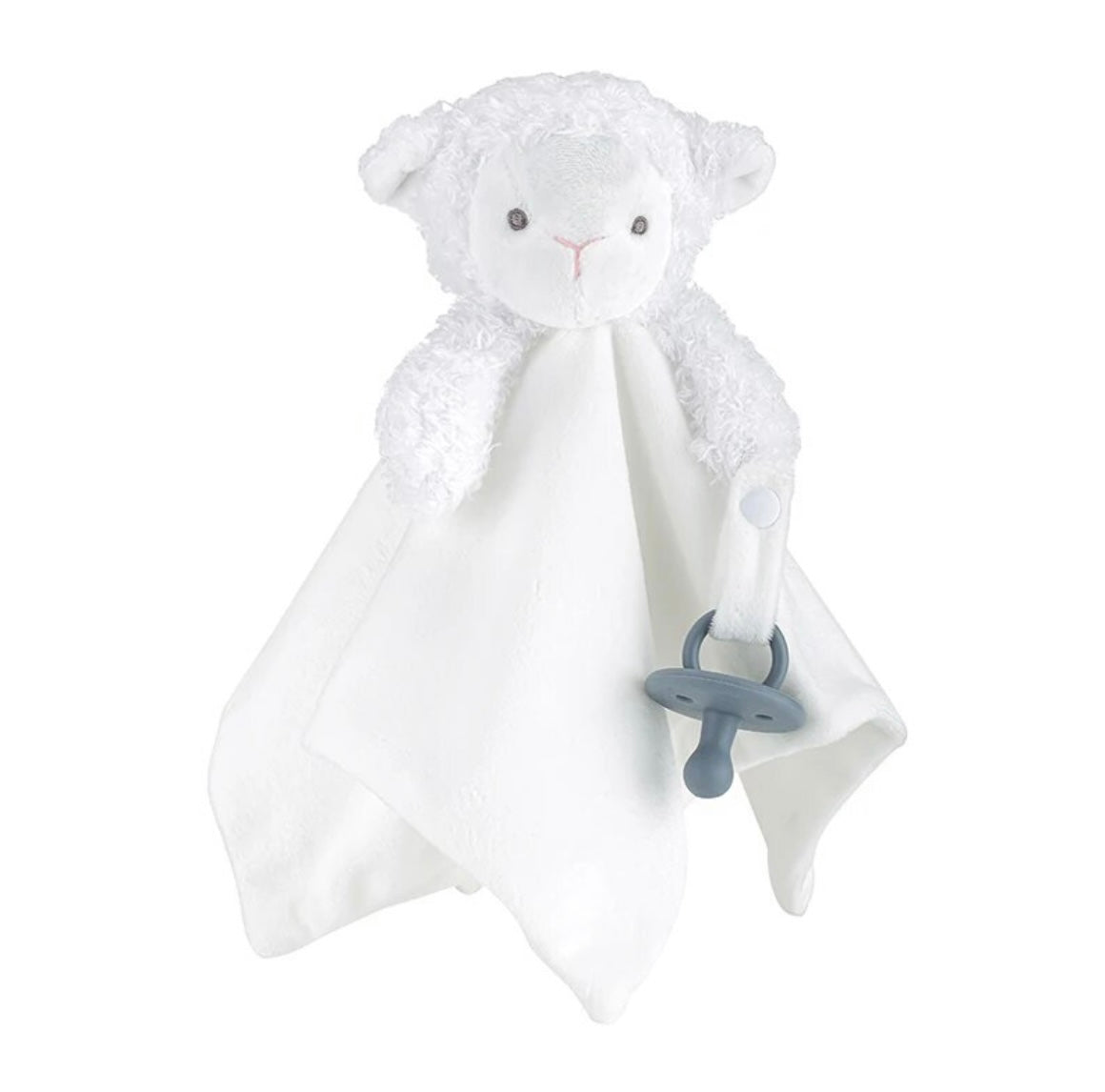 Baby Lamb Pacifier Holder Lovey