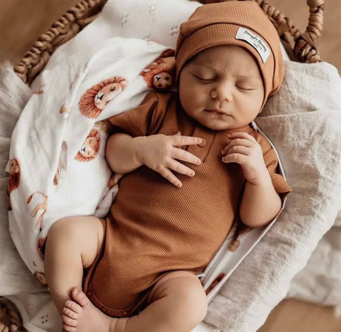 Rust Ribbed Bodysuit