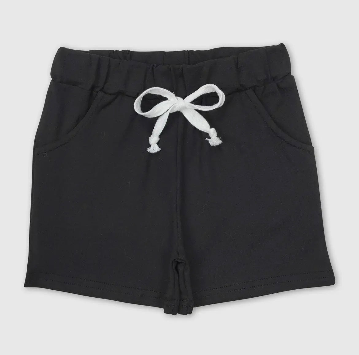 Boys Cotton Pockets Black Shorts