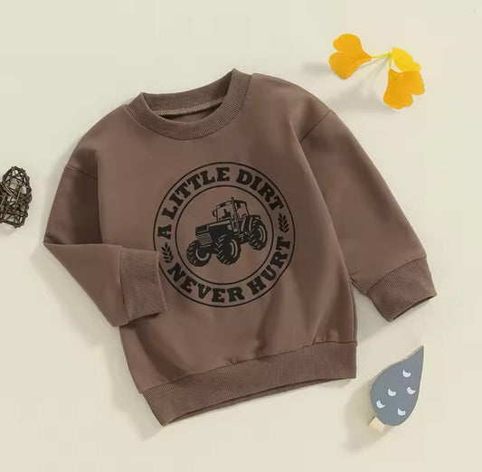 Brown Tractor Sweatshirt