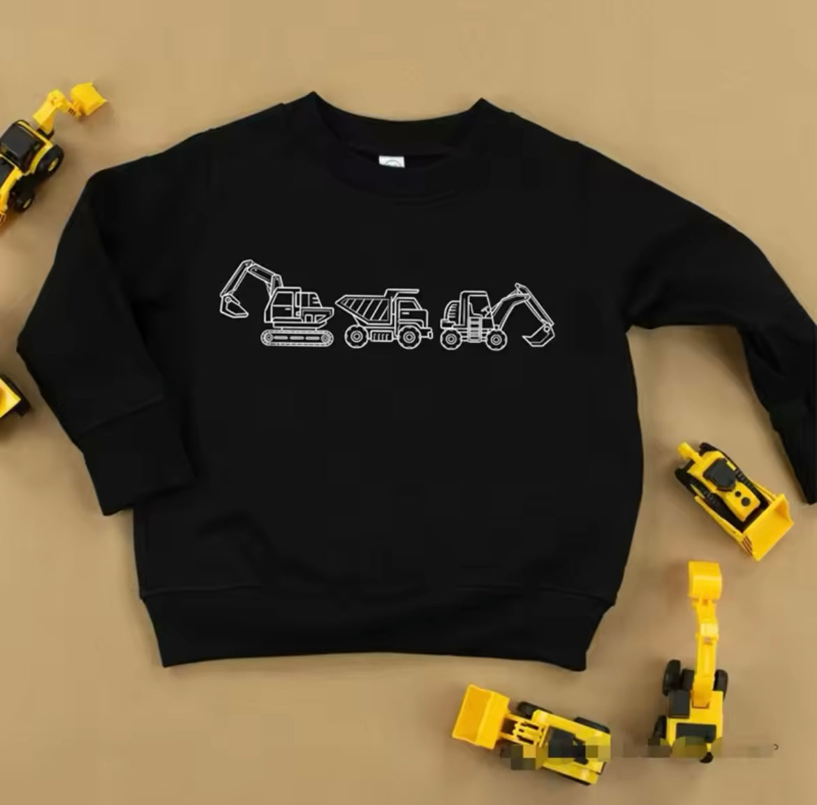 Black Dump Truck Long Sleeve T-Shirt