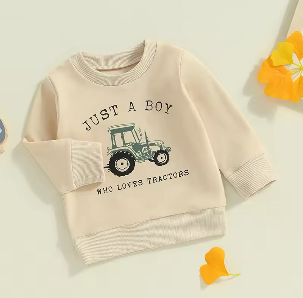 Cream Tractor Sweatshirt