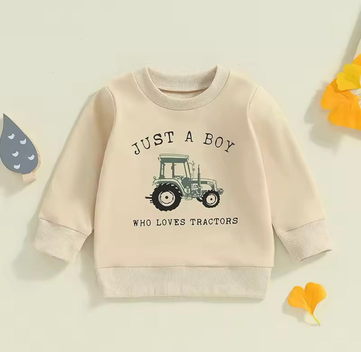 Cream Tractor Sweatshirt