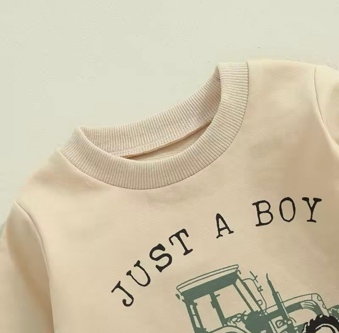 Cream Tractor Sweatshirt