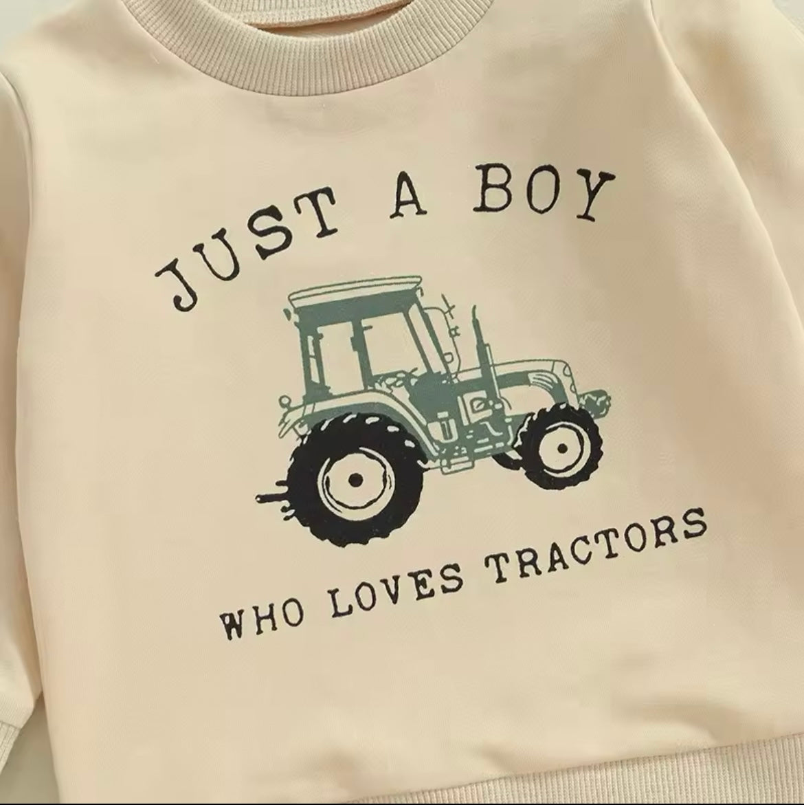 Cream Tractor Sweatshirt