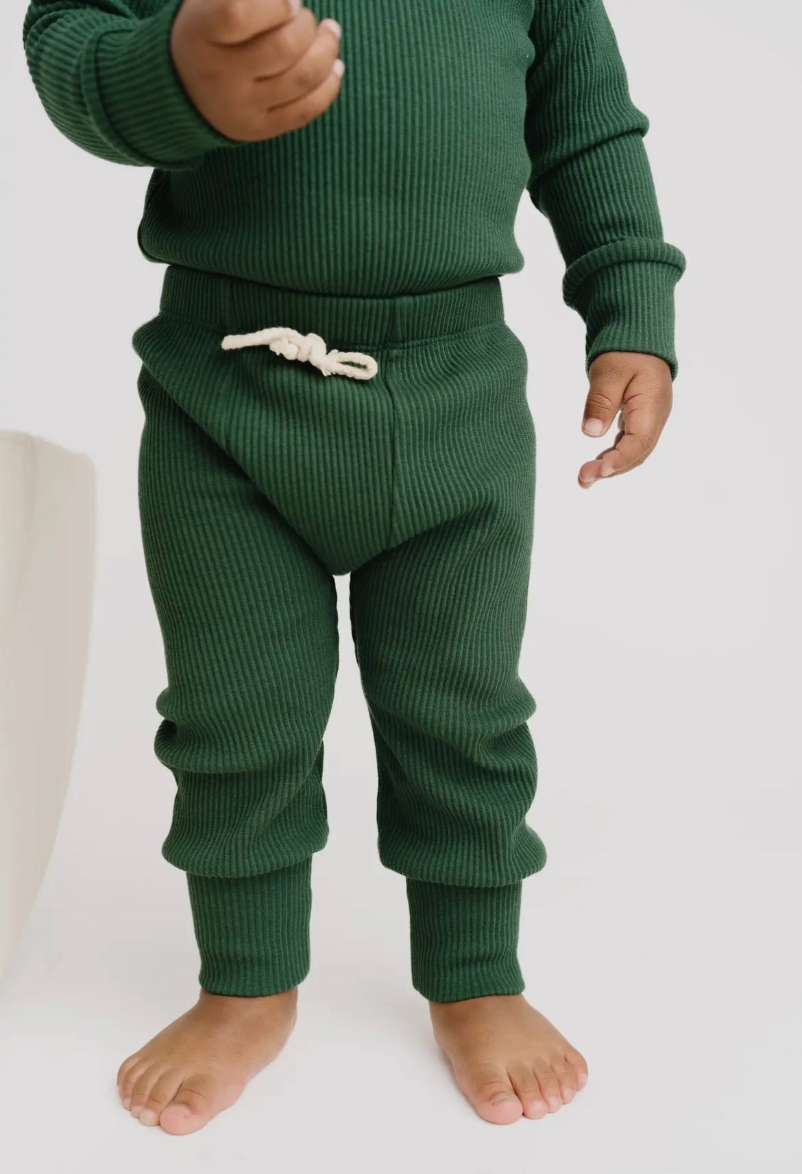 Emerald Ribbed Lounge Set