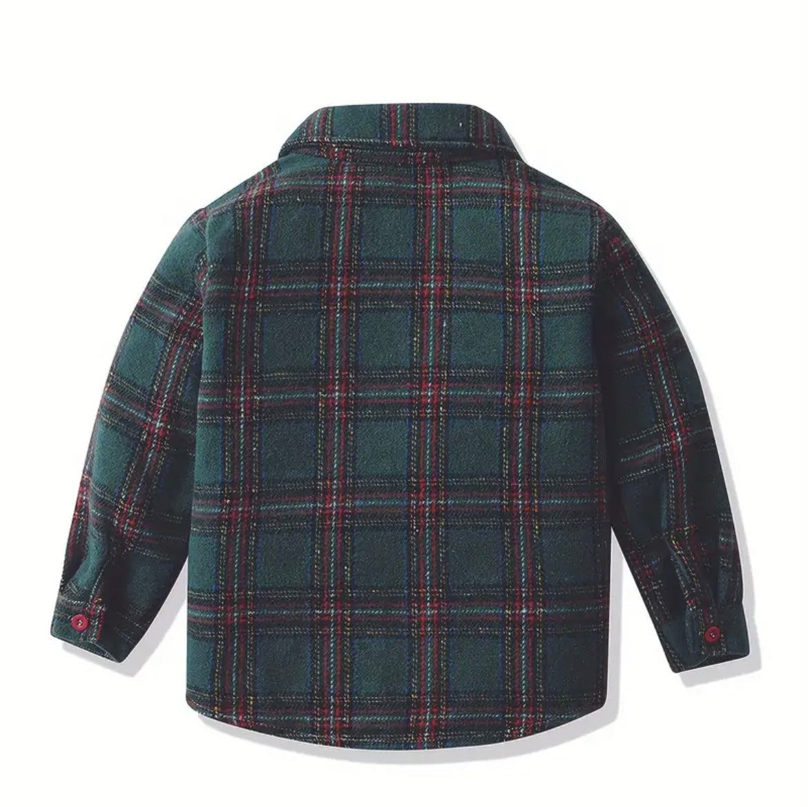 Boys Hunter Green Plaid Jacket