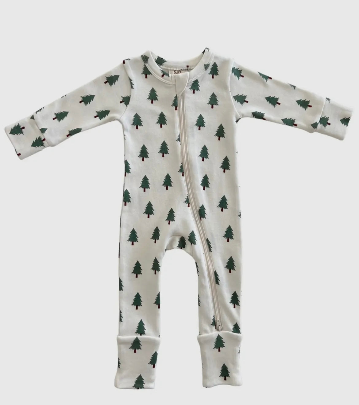 Christmas Trees Zip Romper