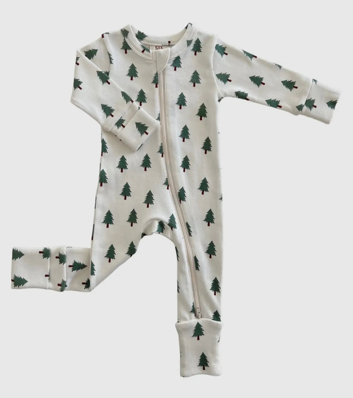 Christmas Trees Zip Romper