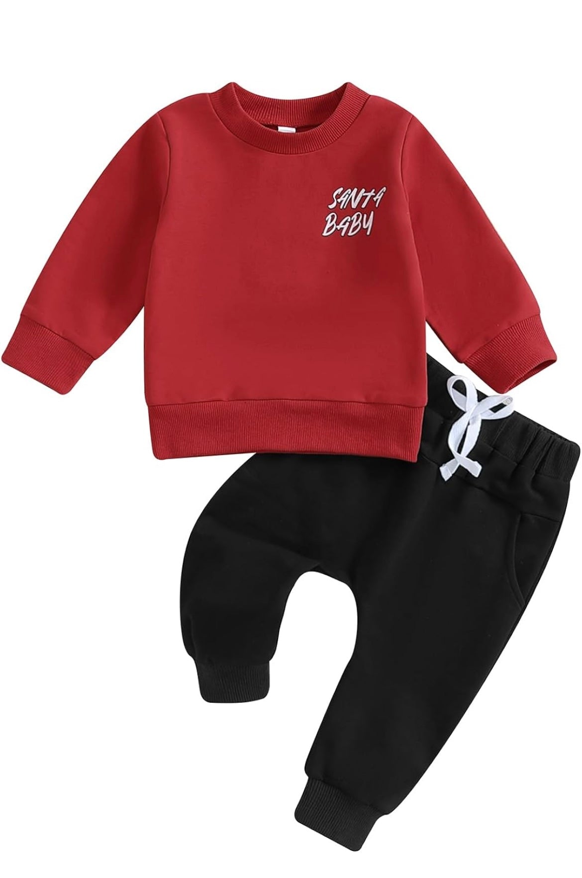 Christmas Santa Baby Sweatshirt & Pant Set