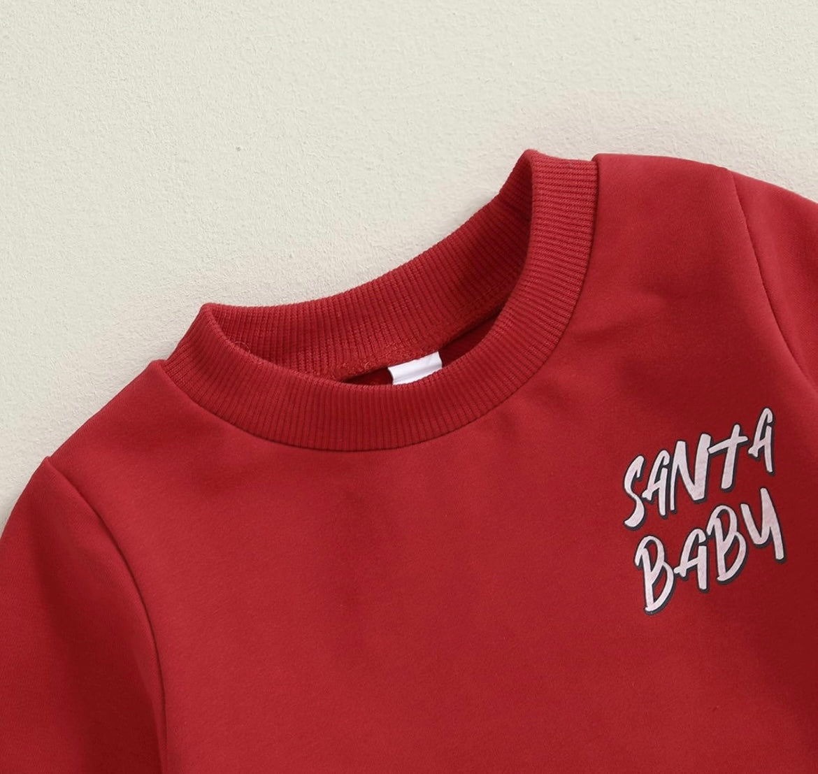 Christmas Santa Baby Sweatshirt & Pant Set