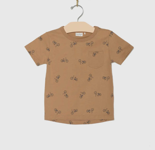 Boy Rust Bike Pocket Tee