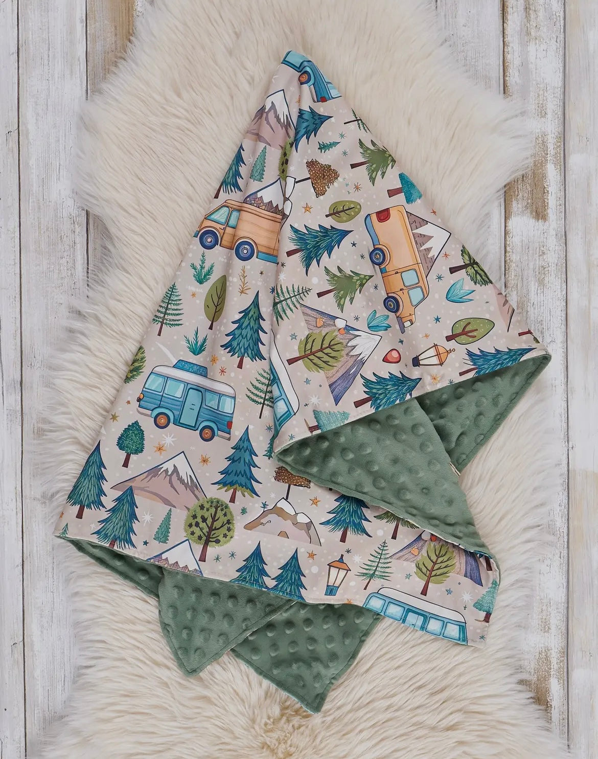 Minky Double sided Baby Blankets