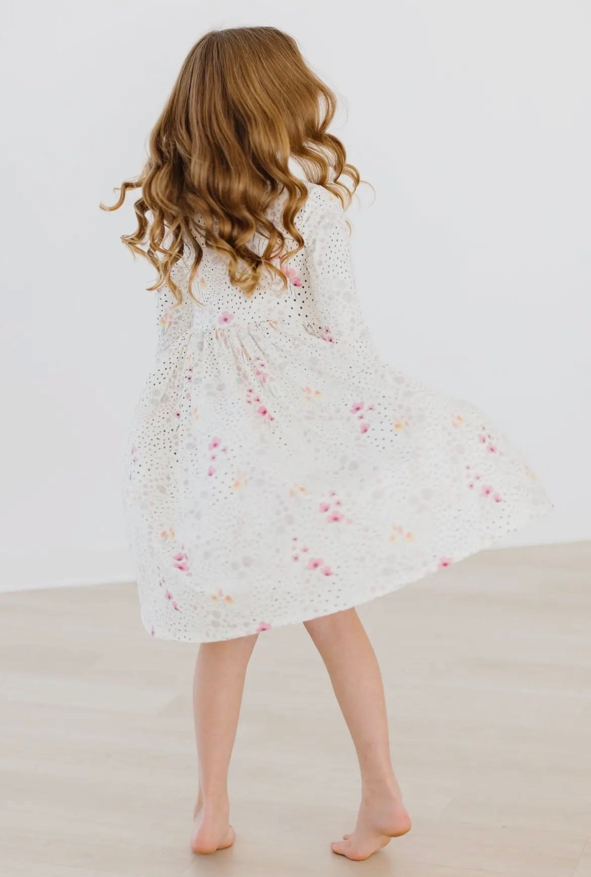 Wildflowers 3/4 Sleeve Pocket Twirl Dress