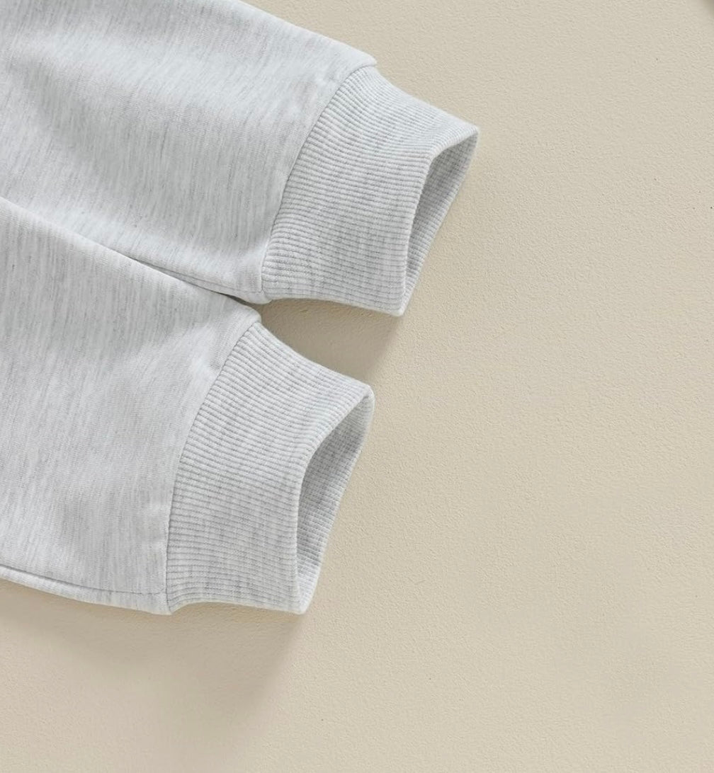 Girl Christmas Santa Sweatshirt and Pant Set