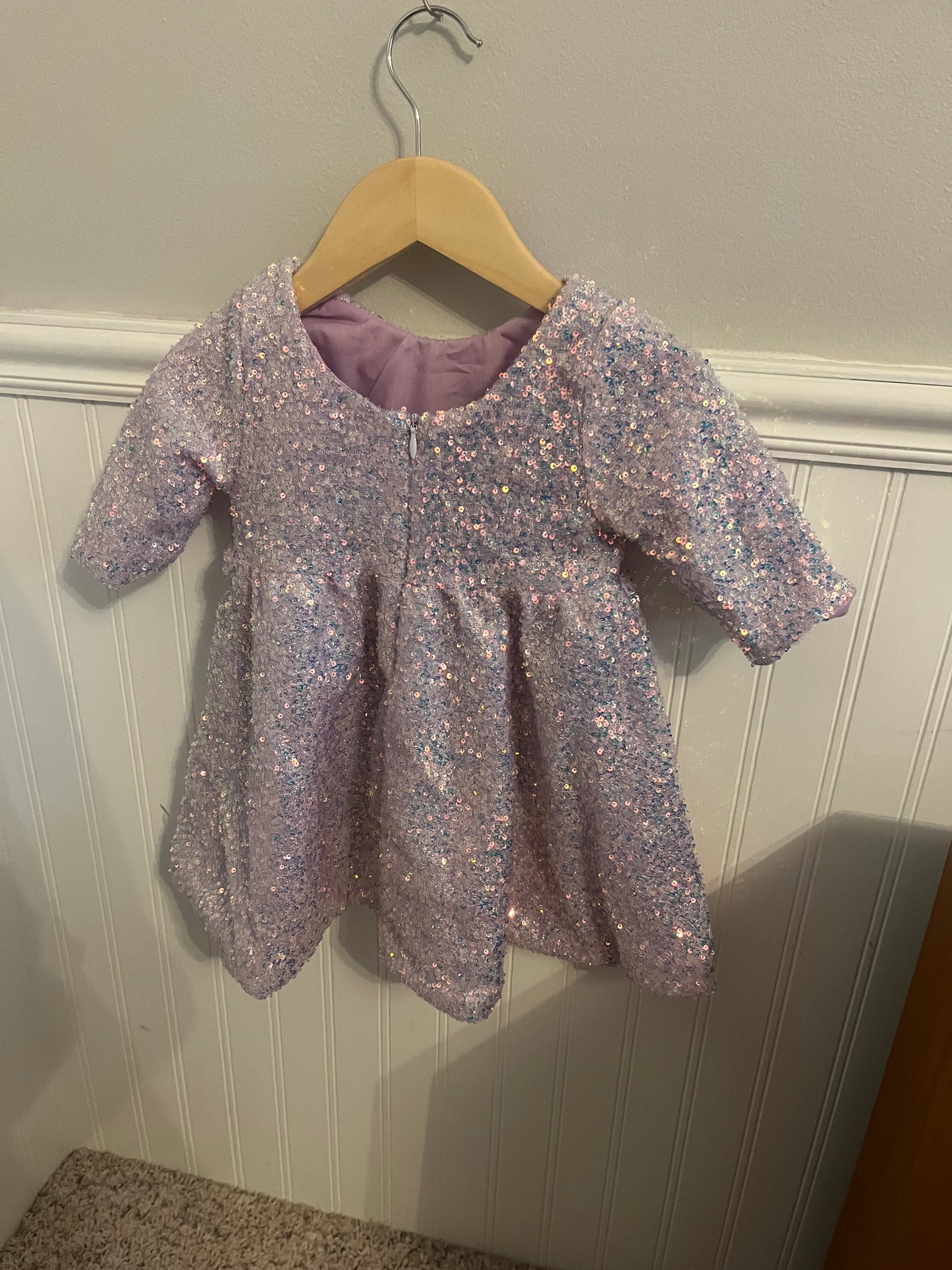 Pink & Purple Sequin Dress