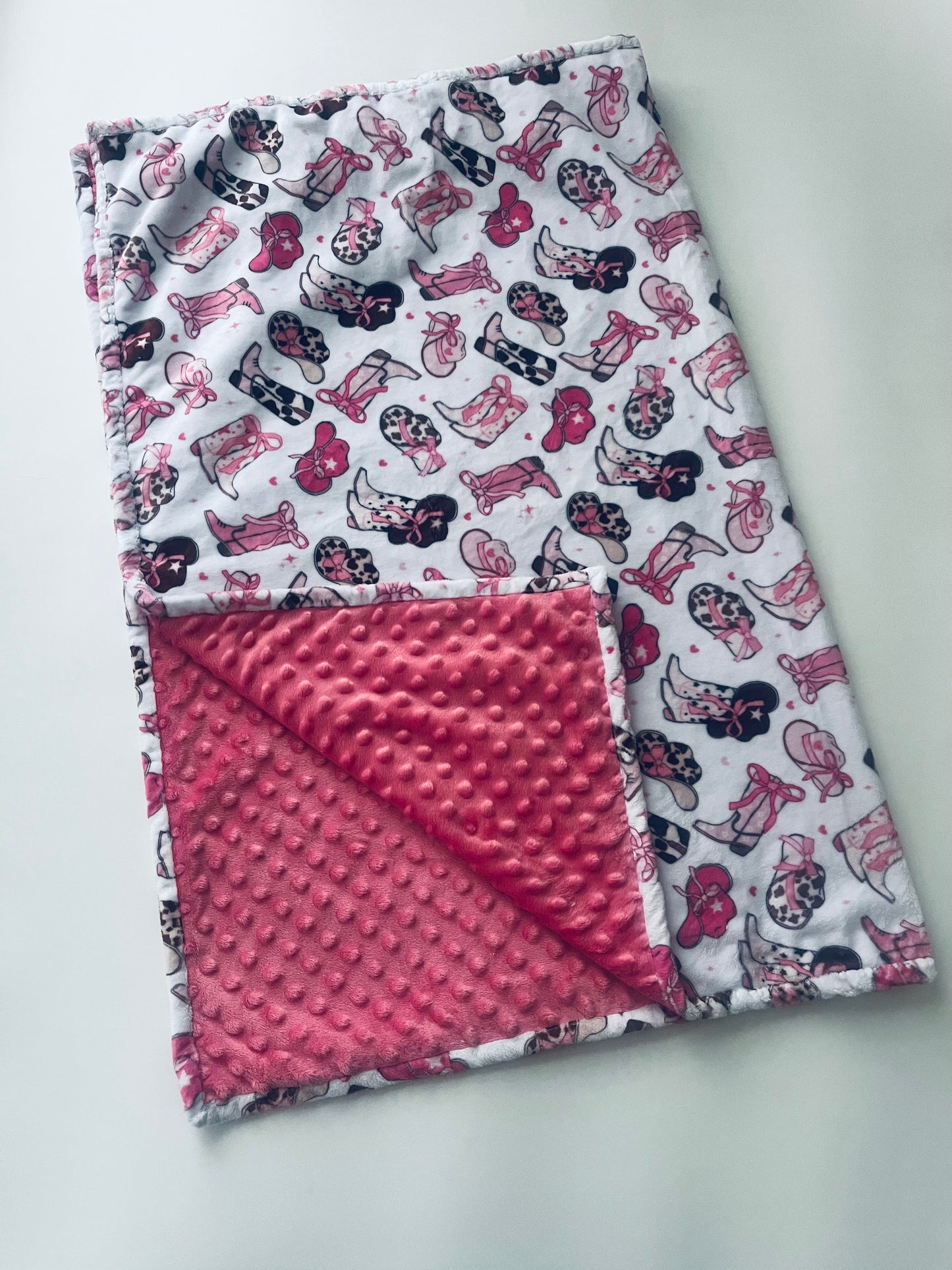 Minky Double sided Baby Blankets