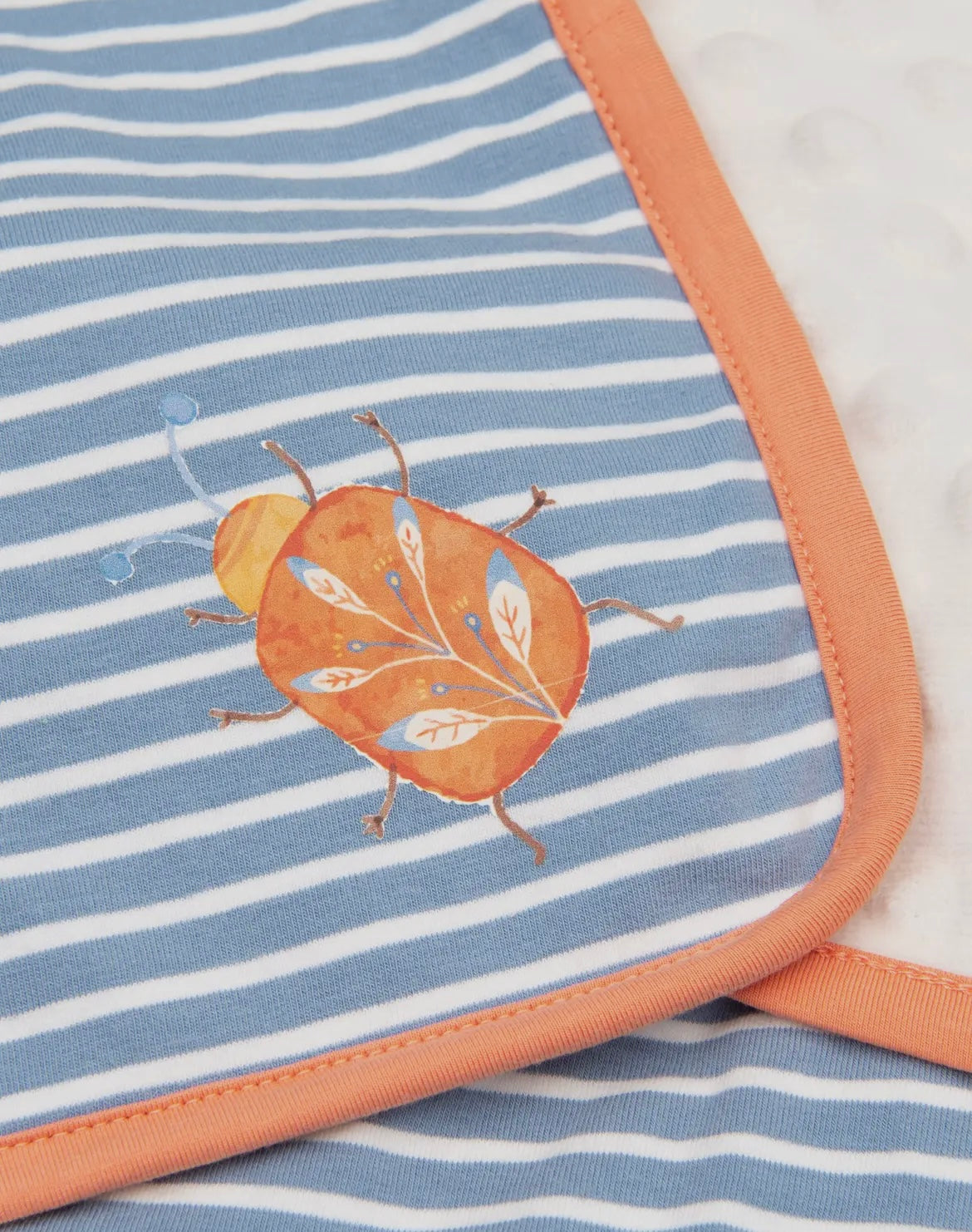 2 sided Minky & Cotton Baby Blanket