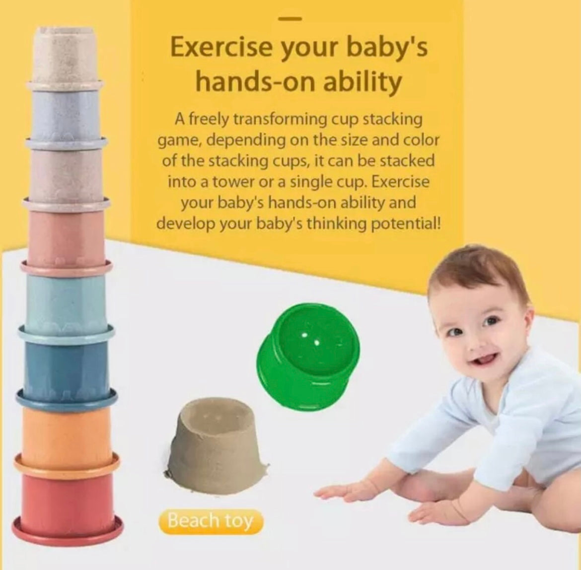 Colorful Baby Stacking Cups