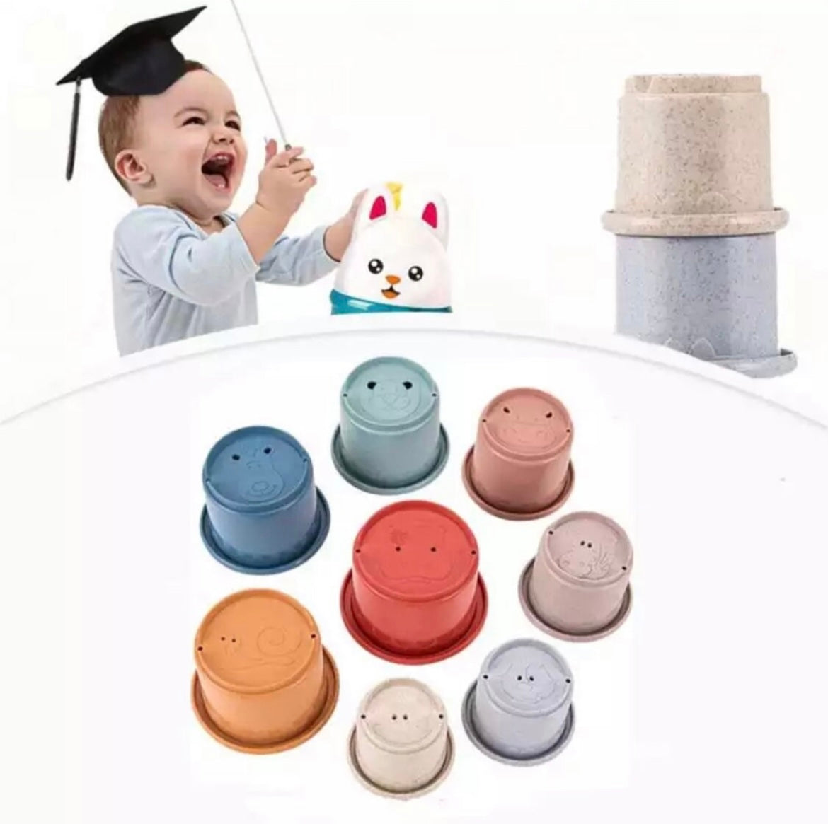 Colorful Baby Stacking Cups