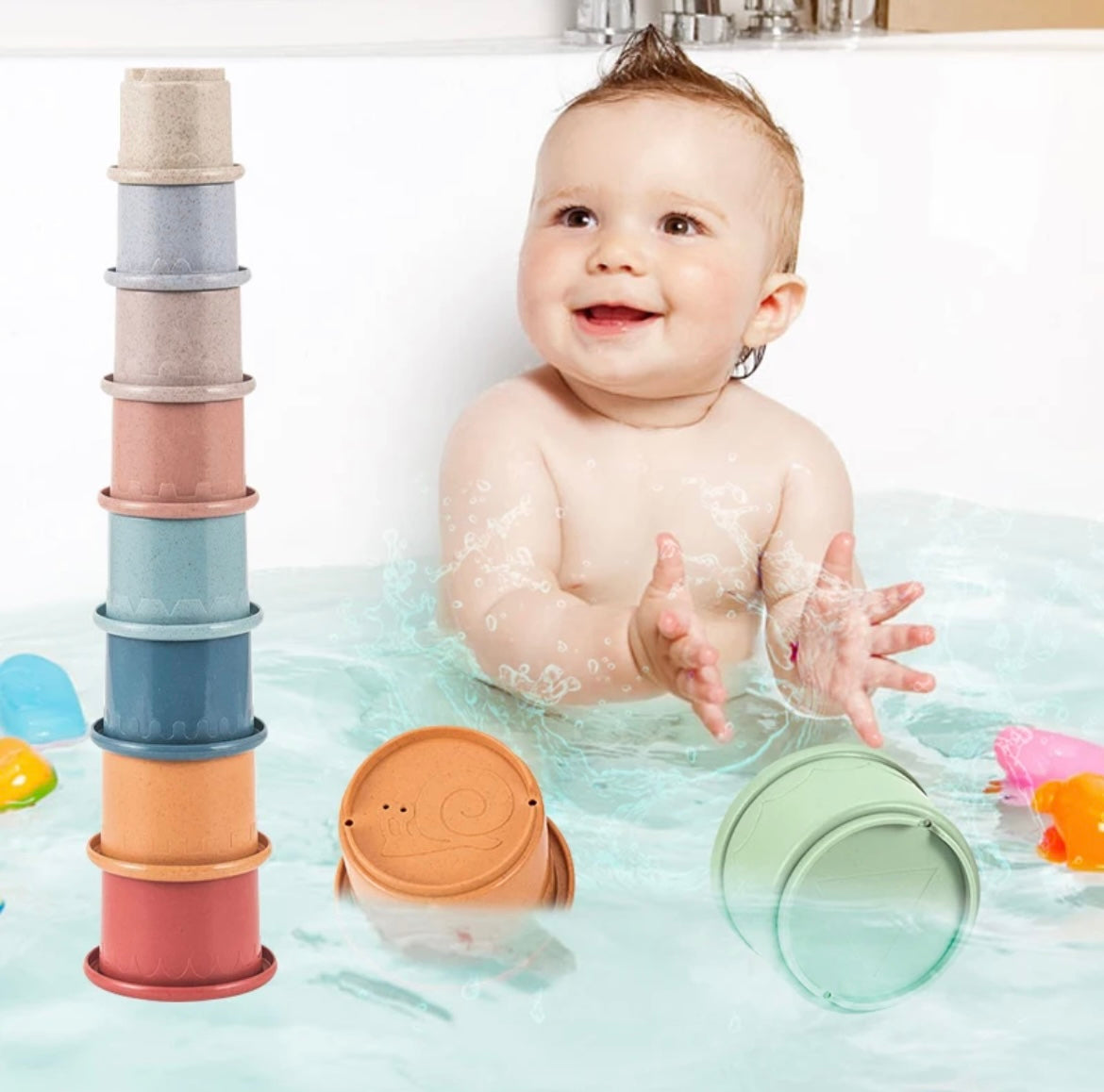 Colorful Baby Stacking Cups