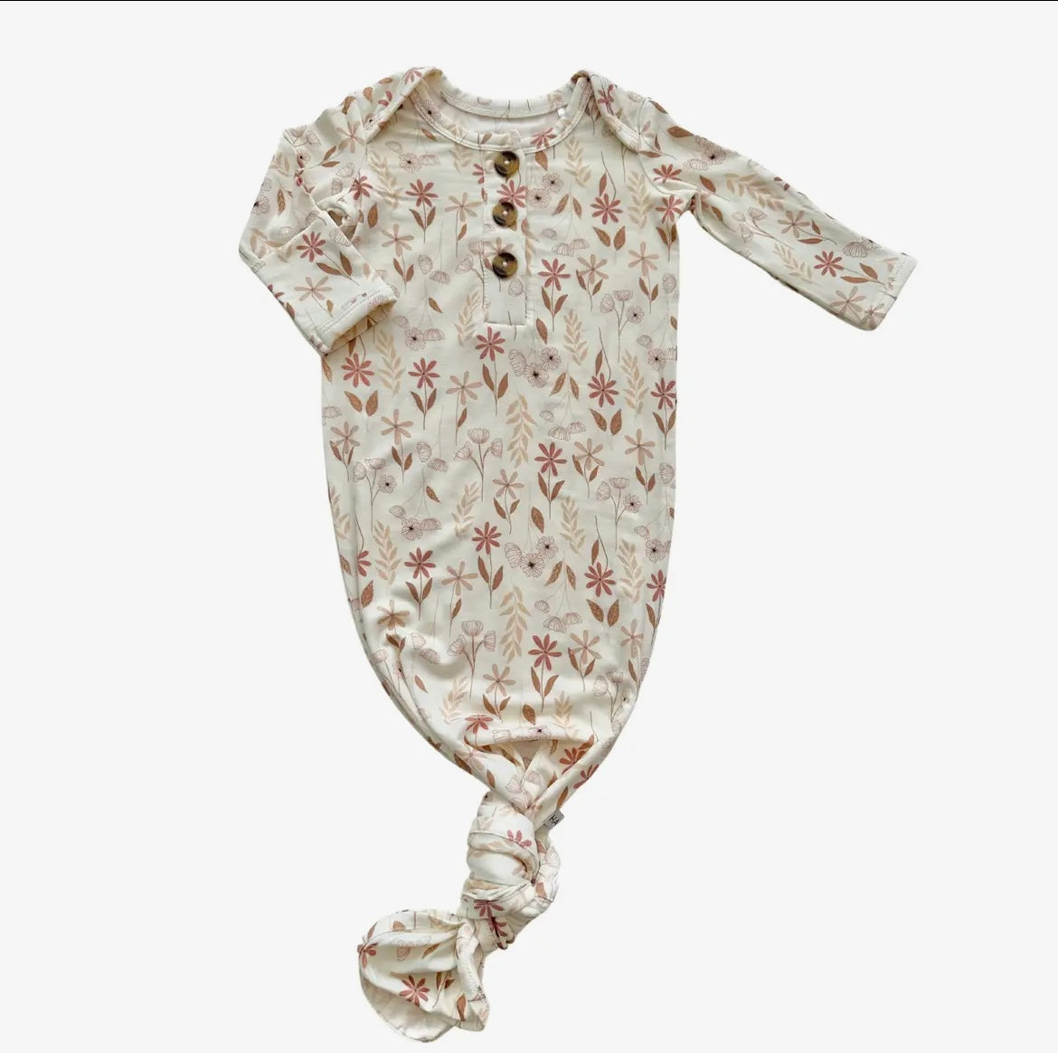 Baby Girl Wildflower Knotted Gown