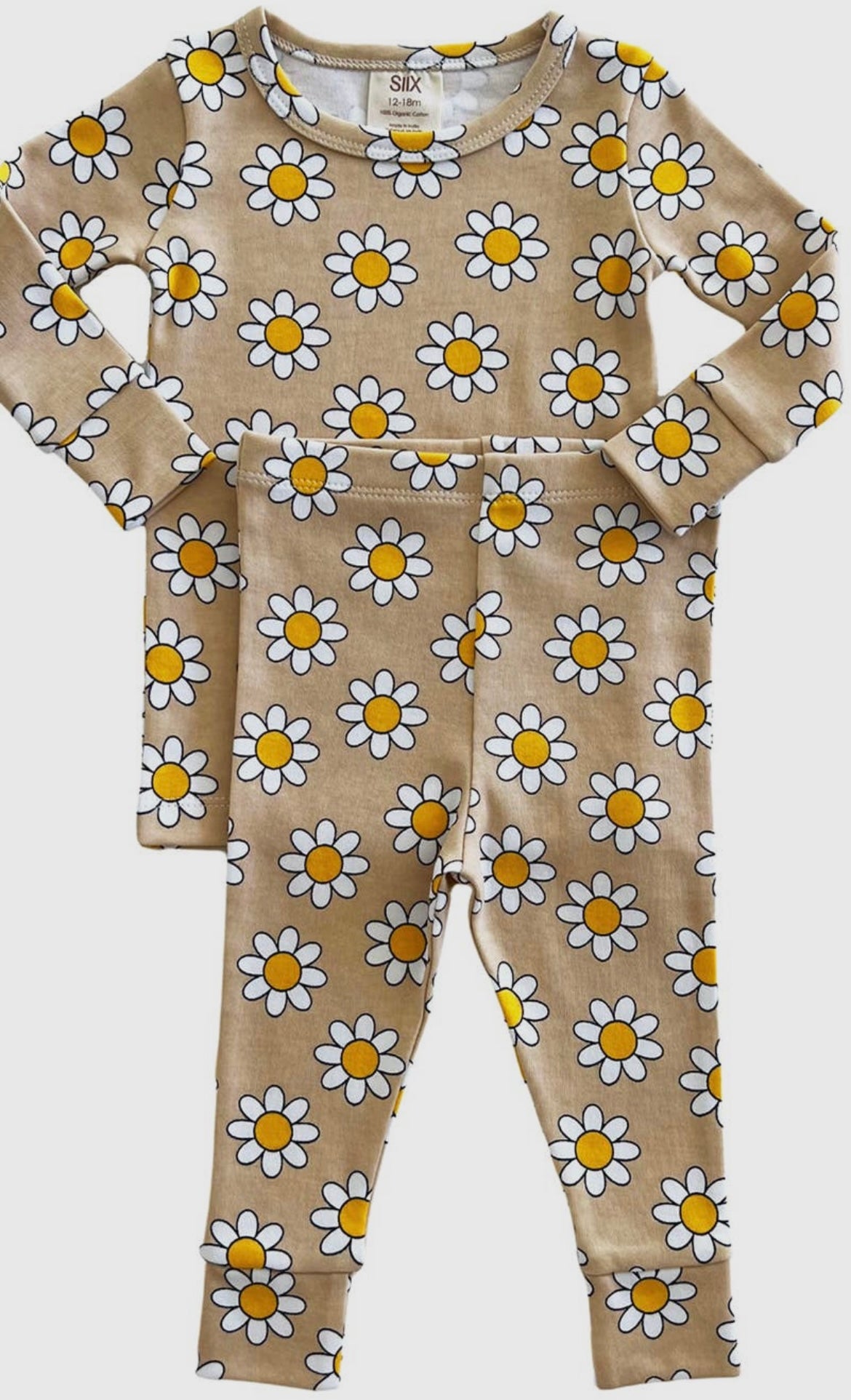 Girl Tan Daisy Set