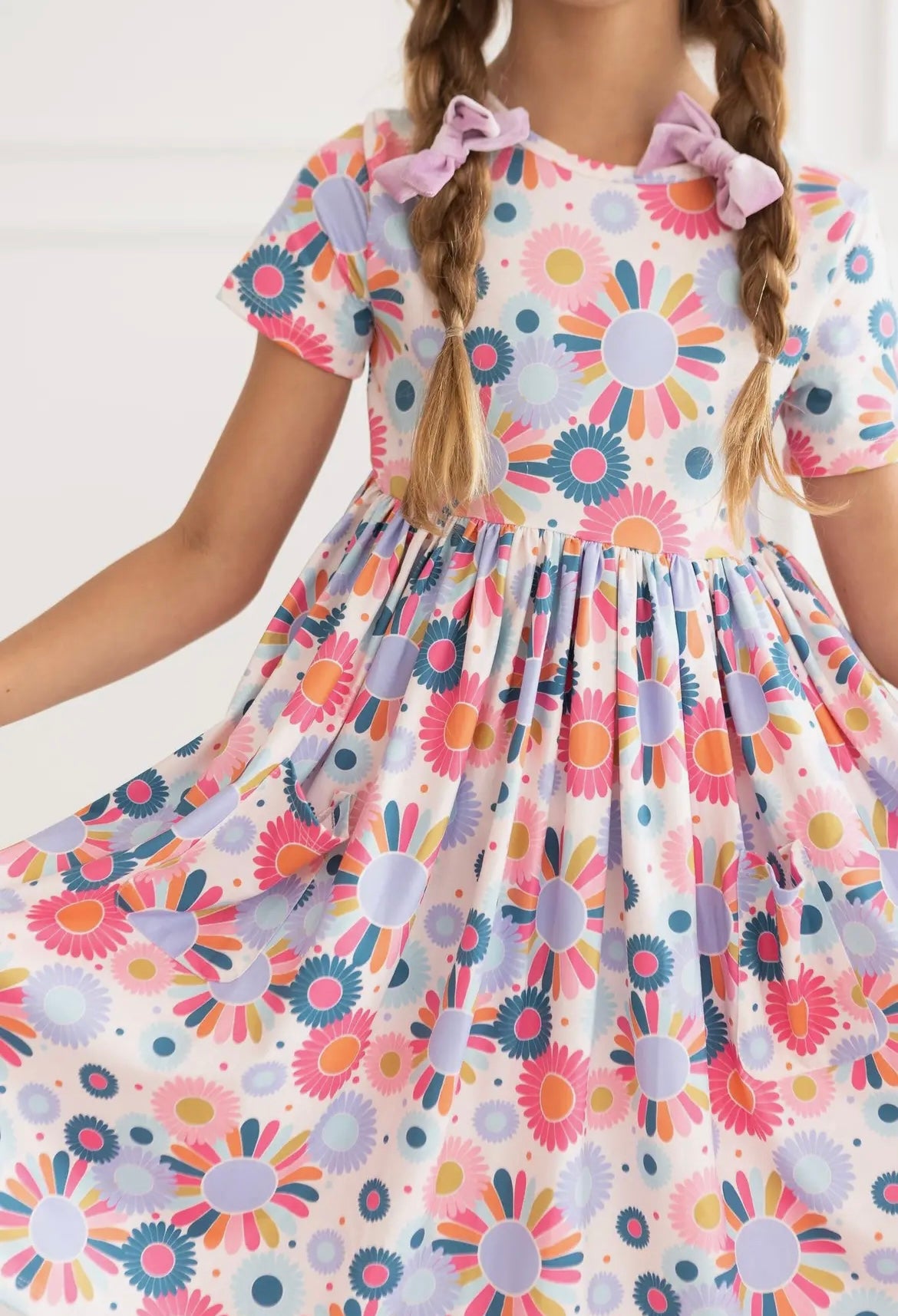 Girl Keep Growing Pocket Twirl Dress
