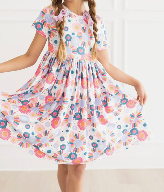 Girl Keep Growing Pocket Twirl Dress