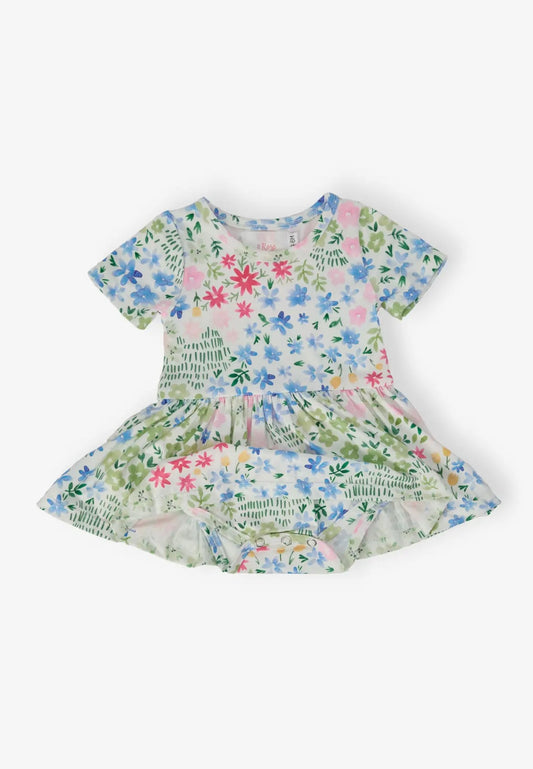 Baby Girl Sunshine Meadows Twirl Bodysuit