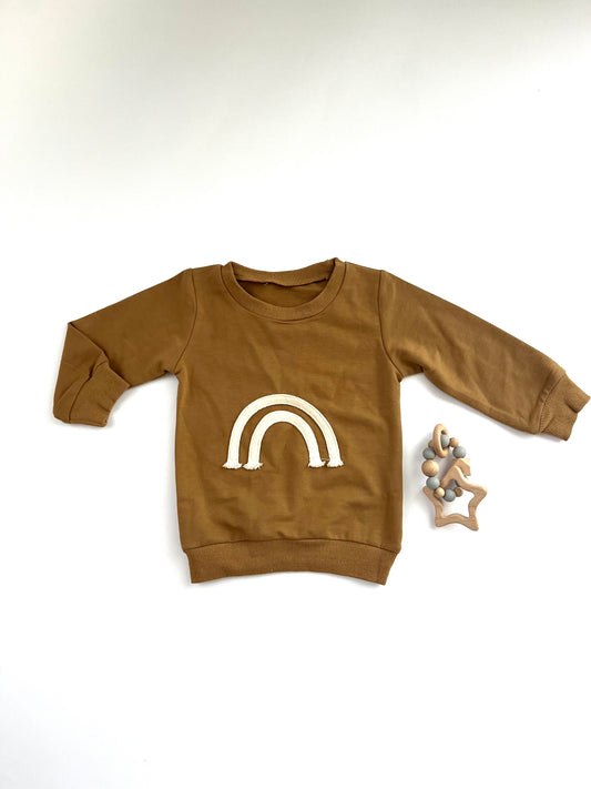 Toddler Rust Rainbow Sweatshirt