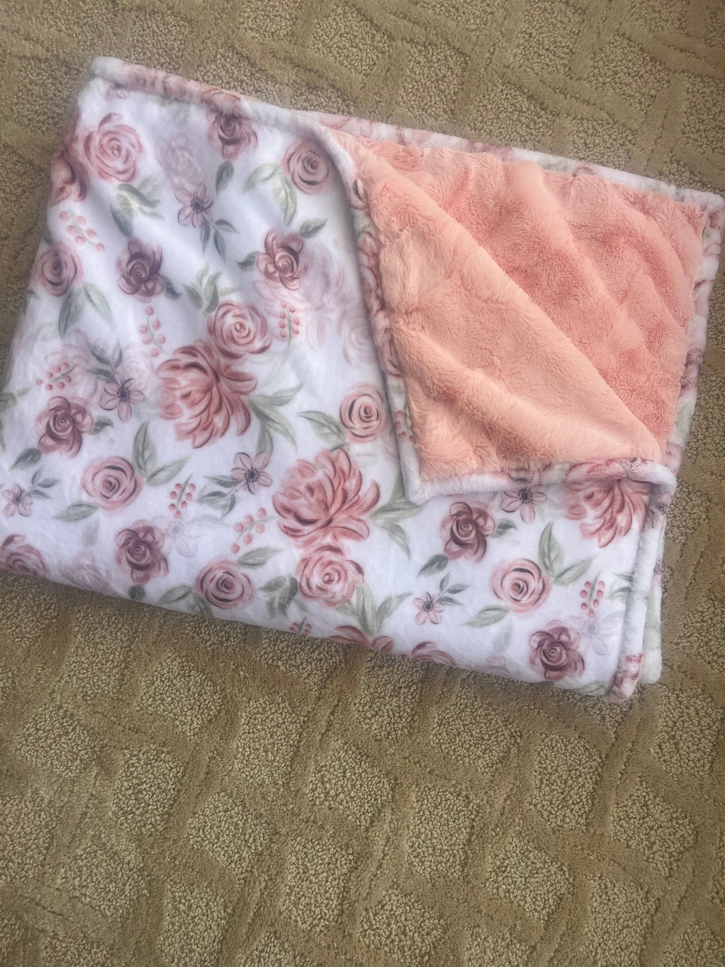 Minky Double sided Baby Blankets
