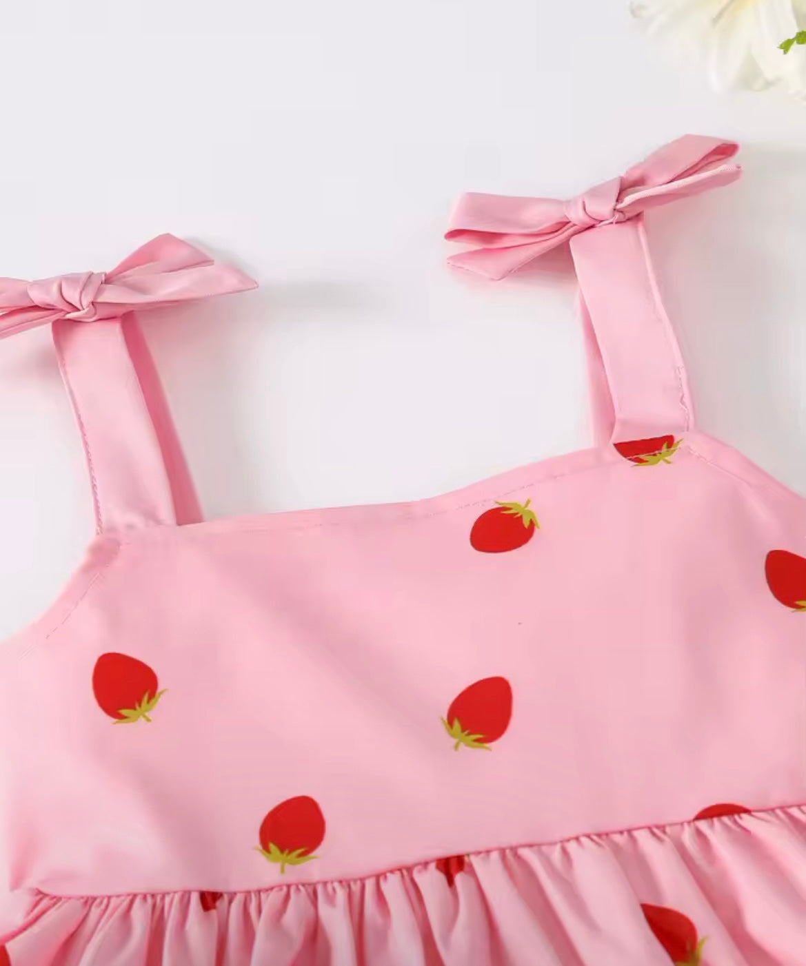 Girl Strawberry Print Dress